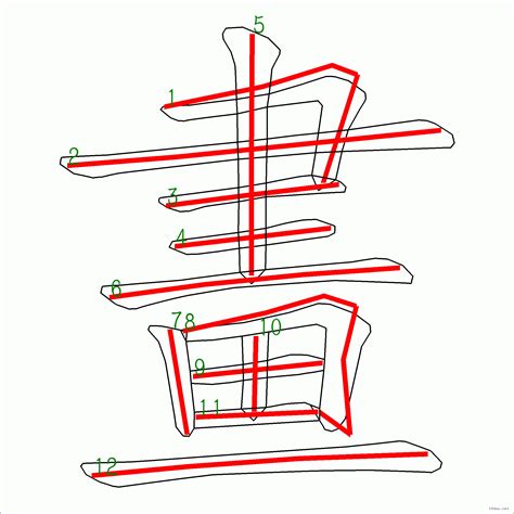 筆劃12劃的字|筆畫12